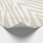 Neutrale Zebra Cadeaupapier (Hoek)