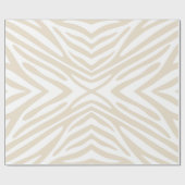 Neutrale Zebra Cadeaupapier (Vlak)