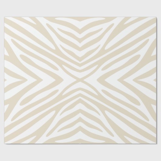 Neutrale Zebra Cadeaupapier (Vlak)