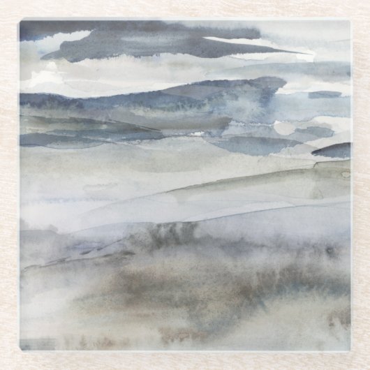 Neutrale zout Spuit Glazen Onderzetter (Voorkant)