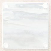 Neutrale zout Spuit Glazen Onderzetter (Achterkant)