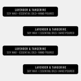 Neutrale zwarte kaars - tamper-proof zeelabels labels