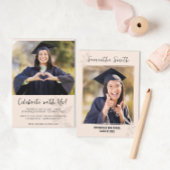 Neutralistisch minimalistisch fotoAfstuderen Kaart