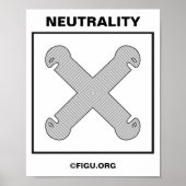 Neutraliteitssymbool Poster (Voorkant)