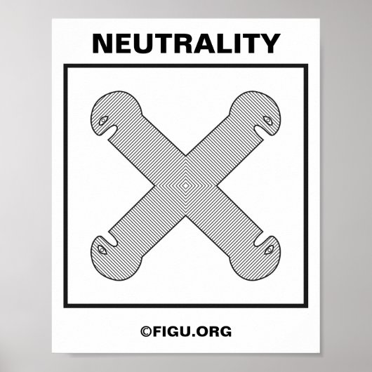 Neutraliteitssymbool Poster (Voorkant)