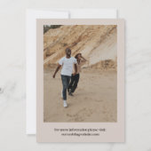 Neutrals Arrow Typografie Photo Save the Date (Achterkant)