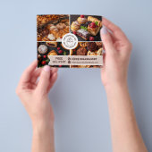 Neutrals Bakkerij Marketing Foto Collage Uw Logo Flyer (Hand)