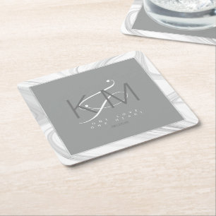 Neutrals voor vloeibaar huwelijk ID888 Kartonnen Onderzetters