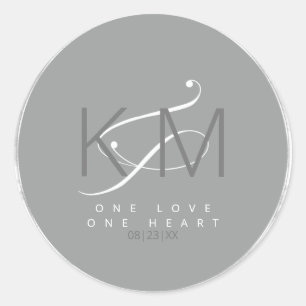 Neutrals voor vloeibaar huwelijk V2 ID888 Ronde Sticker