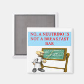NEUTRINO quantummechanica natuurkunde grap Magneet (Voorkant / Achterkant)