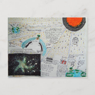 Neutrinos zijn zwaartekracht. briefkaart