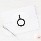 Neutrois-gendersymbool Ronde Sticker (Envelop)
