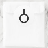 Neutrois-gendersymbool Ronde Sticker (Tas)