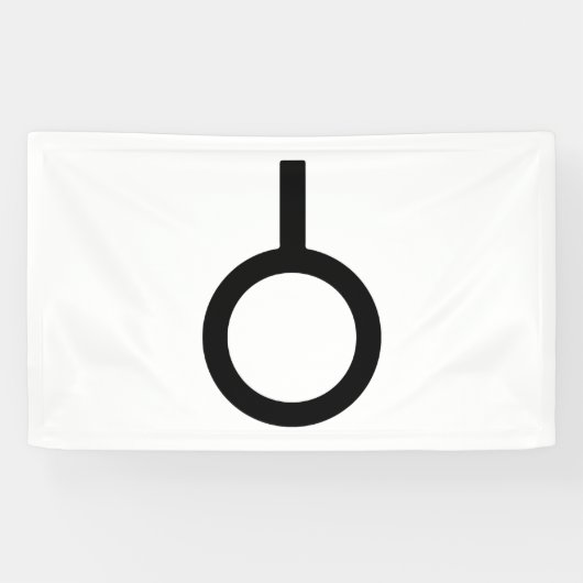 Neutrois-gendersymbool Spandoek (Horizontaal)