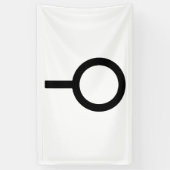 Neutrois-gendersymbool Spandoek (Verticaal)