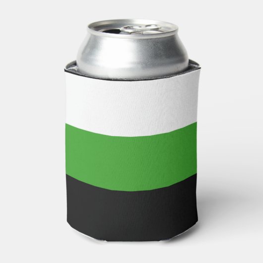 Neutrois Pride Vlag Blikjeskoeler (Blikje Voorkant)