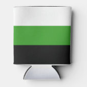 Neutrois Pride Vlag Blikjeskoeler (Voorkant)