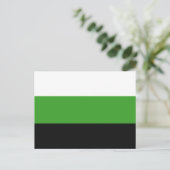 Neutrois Pride Vlag Briefkaart (Staand voorkant)