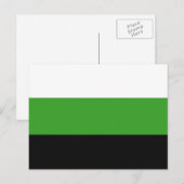 Neutrois Pride Vlag Briefkaart (Voorkant / Achterkant)