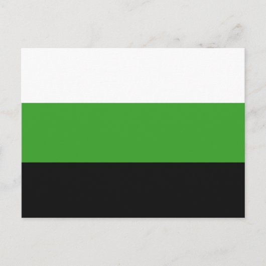 Neutrois Pride Vlag Briefkaart (Voorkant)