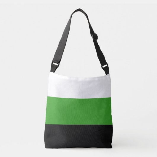 Neutrois Pride Vlag Crossbody Tas (Voorkant)