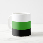 Neutrois Pride Vlag Koffiemok (Voorkant links)