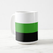 Neutrois Pride Vlag Koffiemok (Voorkant links)