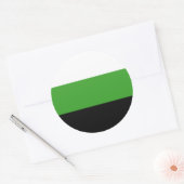 Neutrois Pride Vlag Ronde Sticker (Envelop)