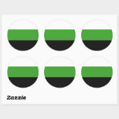 Neutrois Pride Vlag Ronde Sticker (Vel)