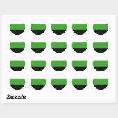 Neutrois Pride Vlag Ronde Sticker (Vel)
