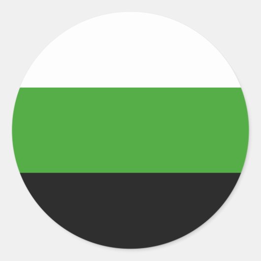 Neutrois Pride Vlag Ronde Sticker (Voorkant)