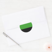Neutrois Pride Vlag Ronde Sticker (Envelop)