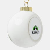 Neutrois trots keramische bal ornament (Links)