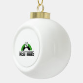 Neutrois trots keramische bal ornament (Rechts)