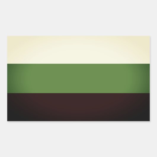 Neutrois trots rechthoekige sticker (Voorkant)