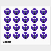 Neutrois Vlag Trans Symbool Ronde Sticker (Vel)