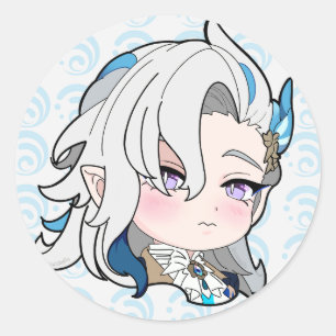 Neuvillette Sticker Chibi