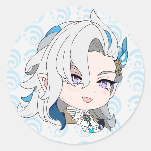 Neuvillette Sticker Genshin Impact (Voorkant)