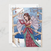 Neva - Christmas Angel Briefkaart (Voorkant / Achterkant)