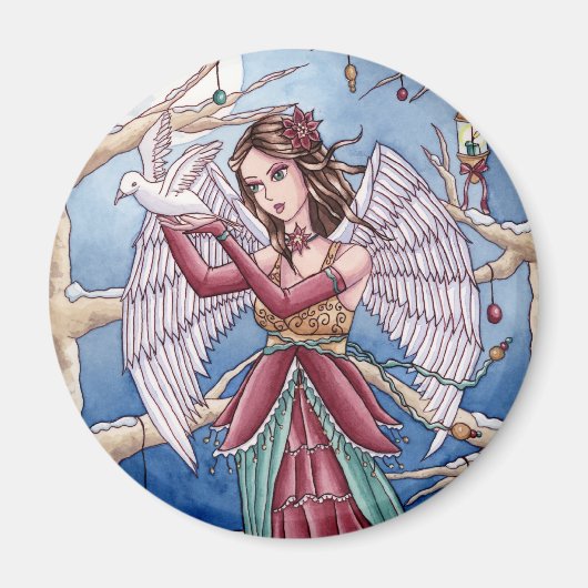 Neva - Kerst Engel Magneet (Voorkant)