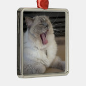 Neva Masquerade kat gaapt Metalen Ornament (Rechts)