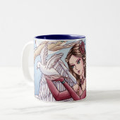 Neva - Mok met kerstangel (Voorkant links)