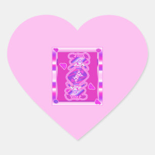 neva playa koningin hart sticker