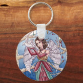 Neva - Sleutelhanger met kerstangel (Voorkant)