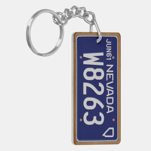 Nevada 1961  Licence Bord Sleutelhanger (Voorkant Links)