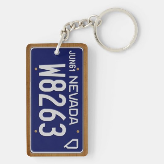 Nevada 1961  Licence Bord Sleutelhanger (achterkant)