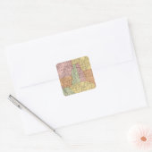 Nevada 4 vierkante sticker (Envelop)