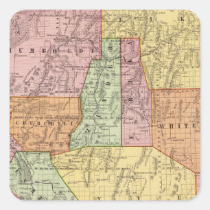 Nevada 4 vierkante sticker