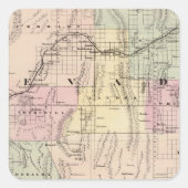 Nevada 5 vierkante sticker (Voorkant)