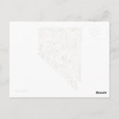 Nevada  Afbeelding Kaart Antiek State Chart (Achterkant)